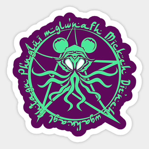 Summon the Elder Mouse variant Sticker by MadArtisan